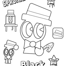 Sprunki para imprimir e colorir
