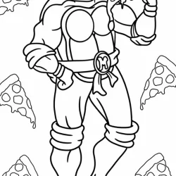 Tartarugas Ninja para imprimir e colorir