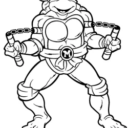 Tartarugas Ninja para imprimir e colorir