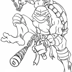Tartarugas Ninja para imprimir e colorir