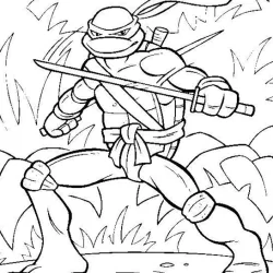Tartarugas Ninja para imprimir e colorir