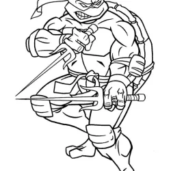 Tartarugas Ninja para imprimir e colorir
