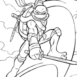 desenho de Tartarugas Ninja