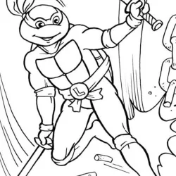 Tartarugas Ninja para imprimir e colorir