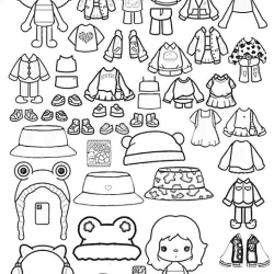 Toca Boca World para imprimir e colorir
