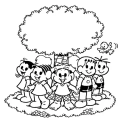 Turma da Mônica para imprimir e colorir