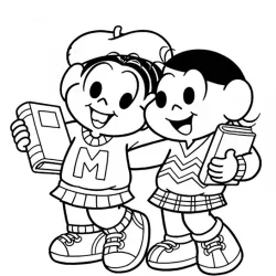 Turma da Mônica para imprimir e colorir