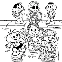 Turma da Mônica para imprimir e colorir