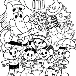 Turma da Mônica para imprimir e colorir