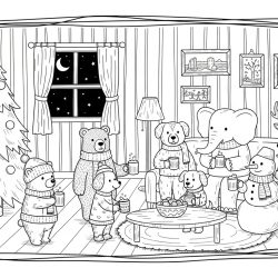 Natal para imprimir e colorir