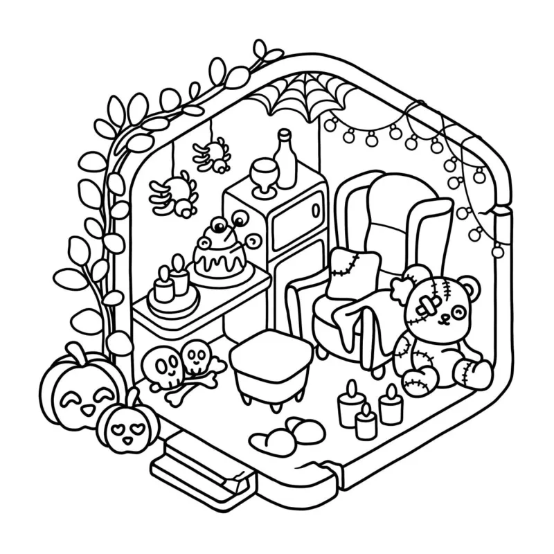 Casa para imprimir e colorir