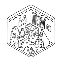 Casa para imprimir e colorir