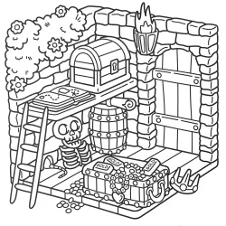 Casa para imprimir e colorir