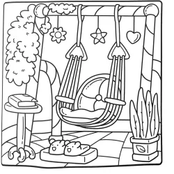 Casa para imprimir e colorir