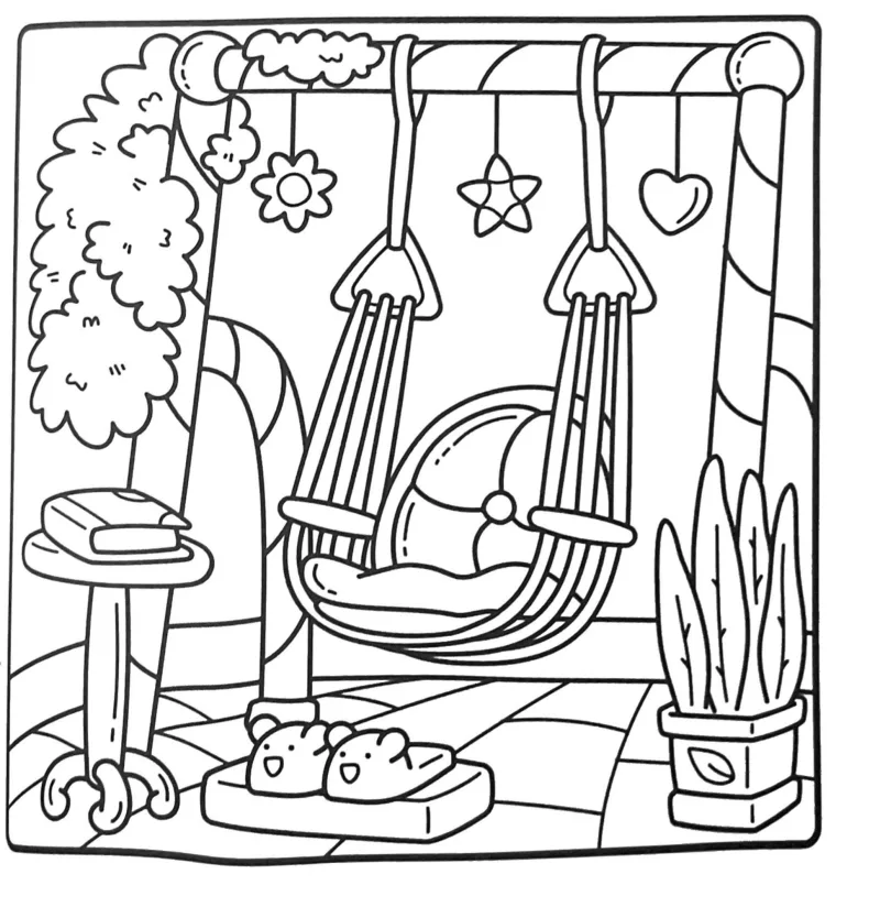 Casa para imprimir e colorir