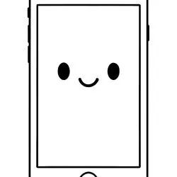 Celular para imprimir e colorir