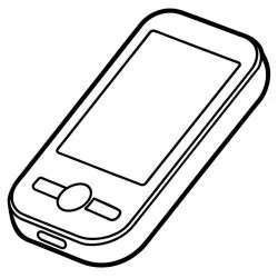 Celular para imprimir e colorir