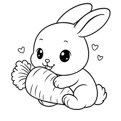 Coelhos para imprimir e colorir