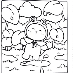 Capivara Capy Capy para imprimir e colorir