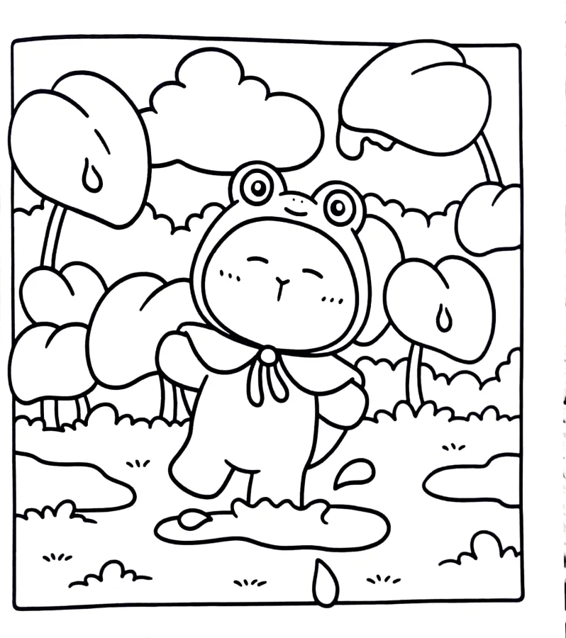 Capivara Capy Capy para imprimir e colorir