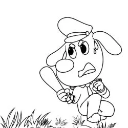Detetive Labrador para imprimir e colorir