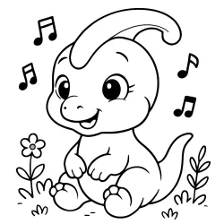 Dinossauro para imprimir e colorir