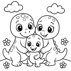 Dinossauro para imprimir e colorir