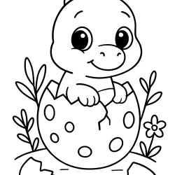 Dinossauro para imprimir e colorir