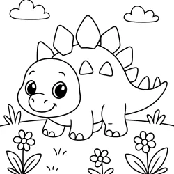 Dinossauro para imprimir e colorir