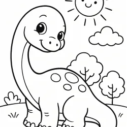 Dinossauro para imprimir e colorir