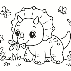Dinossauro para imprimir e colorir