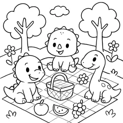 Dinossauro para imprimir e colorir