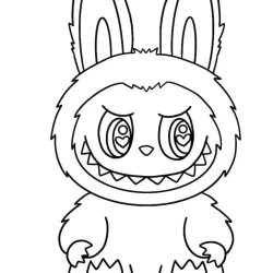Labubu para imprimir e colorir