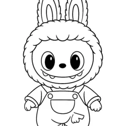 Labubu para imprimir e colorir