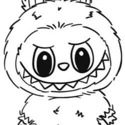 Labubu para imprimir e colorir
