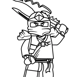 Ninja para imprimir e colorir