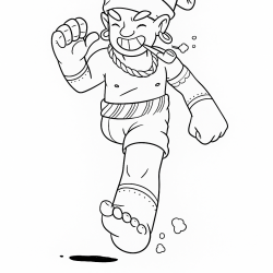 desenho de Saci Pererê