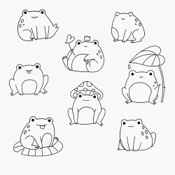 Sapo para imprimir e colorir