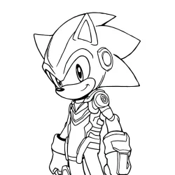 Shadow (Sonic) para imprimir e colorir