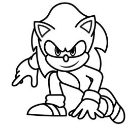 Shadow (Sonic) para imprimir e colorir