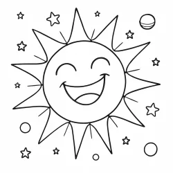 Sistema Solar para imprimir e colorir