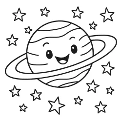 Sistema Solar para imprimir e colorir