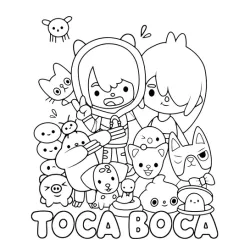 desenho de Toca Boca World