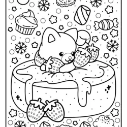 Desenhos Kawaii para imprimir e colorir