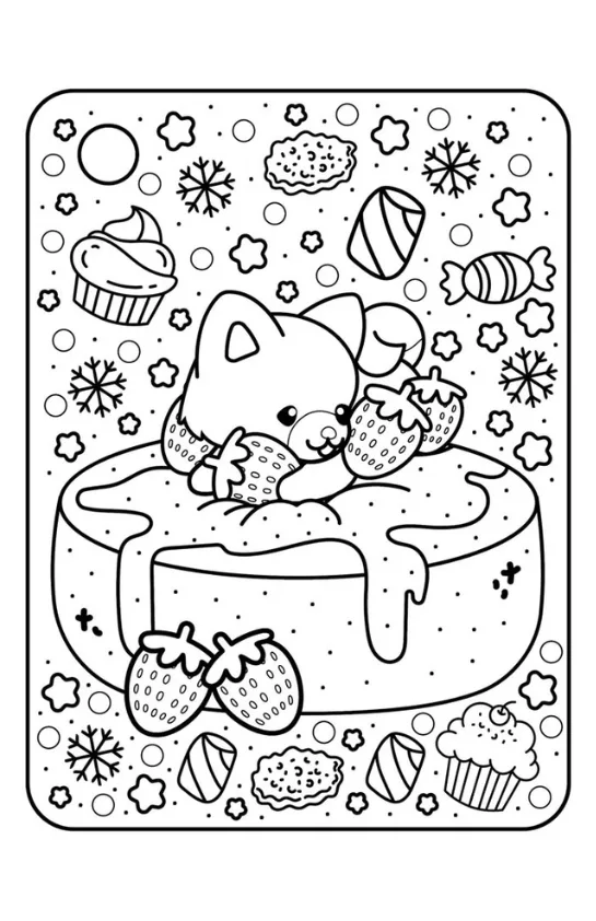 Desenhos Kawaii para imprimir e colorir