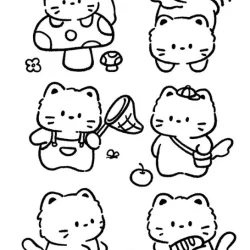 Desenhos Kawaii para imprimir e colorir