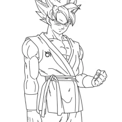 Desenhos do Goku para imprimir e colorir