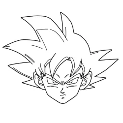 Desenhos do Goku para imprimir e colorir
