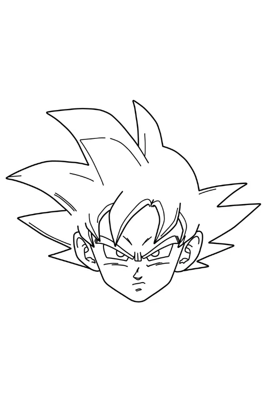 Desenhos do Goku para imprimir e colorir