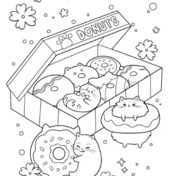 Desenhos Kawaii para imprimir e colorir